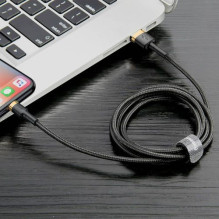 Baseus Lightning Cafule Cable 2A, 3m Gold / Black (CALKLF-RV1) Baseus Lightning Cafule Cable 2A, 3m Gold / Black (CALKLF-RV1)