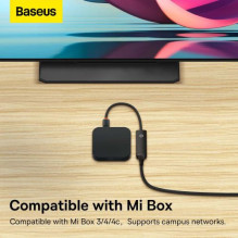 Baseus Network Adapter Lite Series Ethernet Adapter USB-A to RJ45 LAN Port (100Mbps) Black (WKQX000001) Baseus Network Adapter Lite Series Ethernet Adapter USB-A to RJ45 LAN Port (100Mbps) Black (WKQX000001)