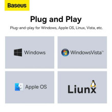 Baseus Network Adapter Lite Series Ethernet Adapter USB-A to RJ45 LAN Port (100Mbps) Black (WKQX000001) Baseus Network Adapter Lite Series Ethernet Adapter USB-A to RJ45 LAN Port (100Mbps) Black (WKQX000001)
