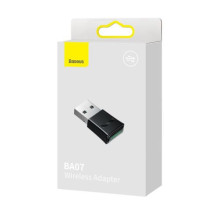 Baseus HUB BA07 Bluetooth USB Adapter BT 5.3, with LED indicator, 20m range, Black (ZJBA010001) Baseus HUB BA07 Bluetooth USB Adapter BT 5.3, with LED indicator, 20m range, Black (ZJBA010001)