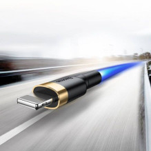 Baseus Lightning Cafule Cable 2A, 3m Gold / Black (CALKLF-RV1) Baseus Lightning Cafule Cable 2A, 3m Gold / Black (CALKLF-RV1)