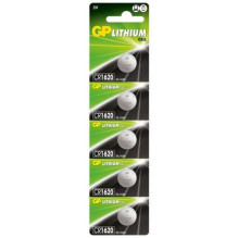 GP Battery (CR1620) Lithium coin, CR1620-7U5 (5 batteries / blister) 3V GP Battery (CR1620) Lithium coin, CR1620-7U5 (5 batteries / blister) 3V