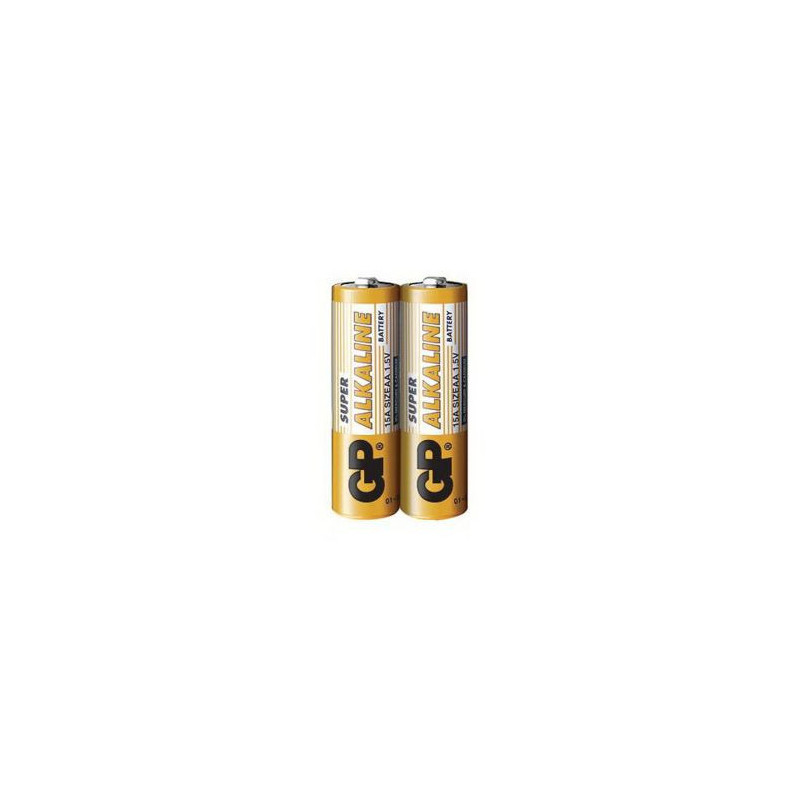 GP Battery (LR6) AA Alkaline Super (2 batteries / shrink) 1.5V