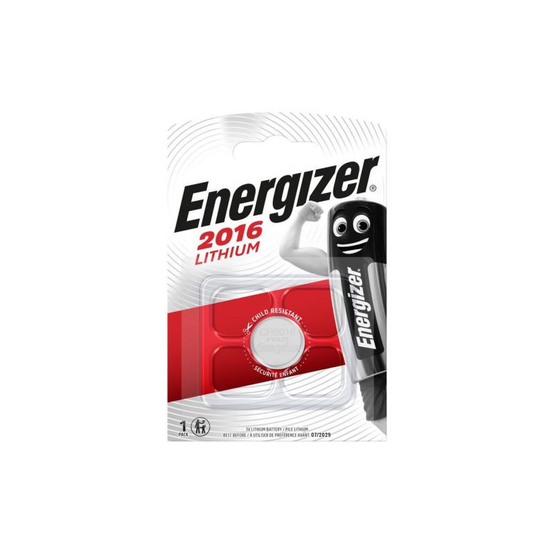 Energizer Battery (CR2016) Button Lithium (1 battery / blister) 3V