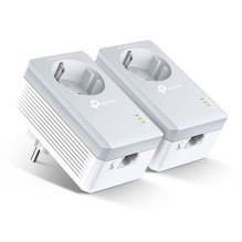 TP-Link Range Extender PA4010P AV600 Wireless Passtrough Powerline Starter Kit (2pack Adapter), 600Mbps, LAN / WAN, Whit