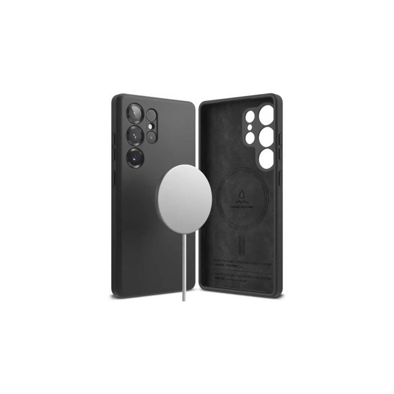Ringke Galaxy S25 Ultra Case Silicone Magnetic Black