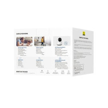 Baseus Security Camera Indoor P1 Pro, 3K, 5MP, (EU Version) White EU (S0TV022132) Baseus Security Camera Indoor P1 Pro, 3K, 5MP, (EU Version) White EU (S0TV022132)
