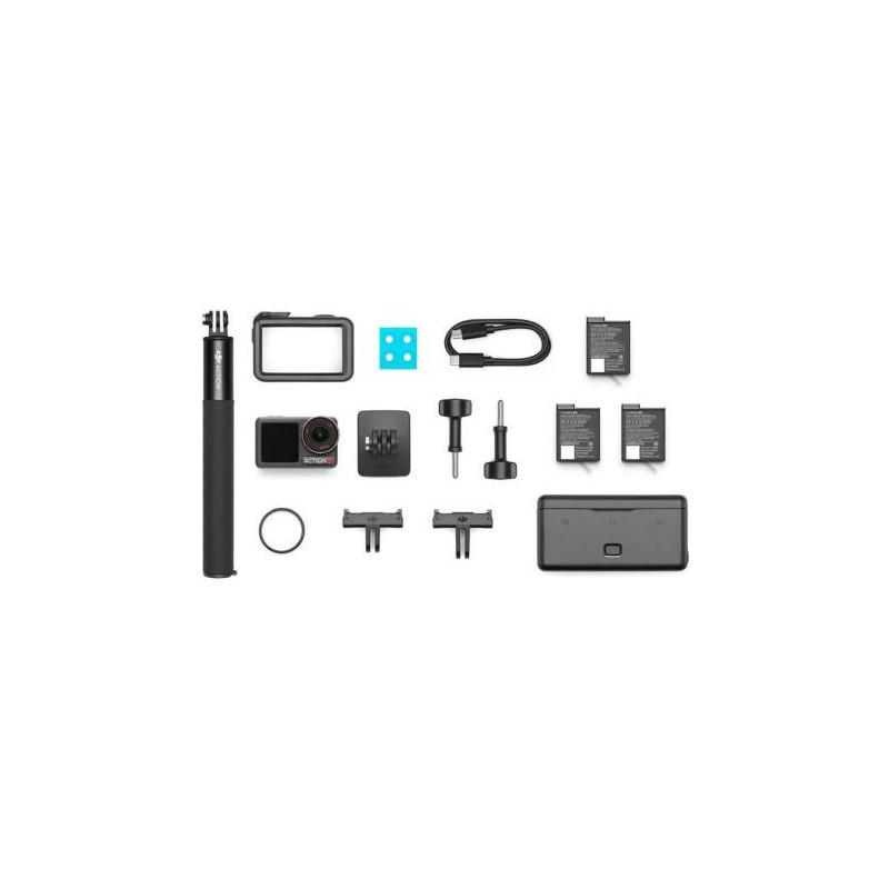 DJI Action Camera Osmo Action 5 Pro Adventure Combo 12 MPx 4k 120fps Black EU (CP.OS.00000350.03)