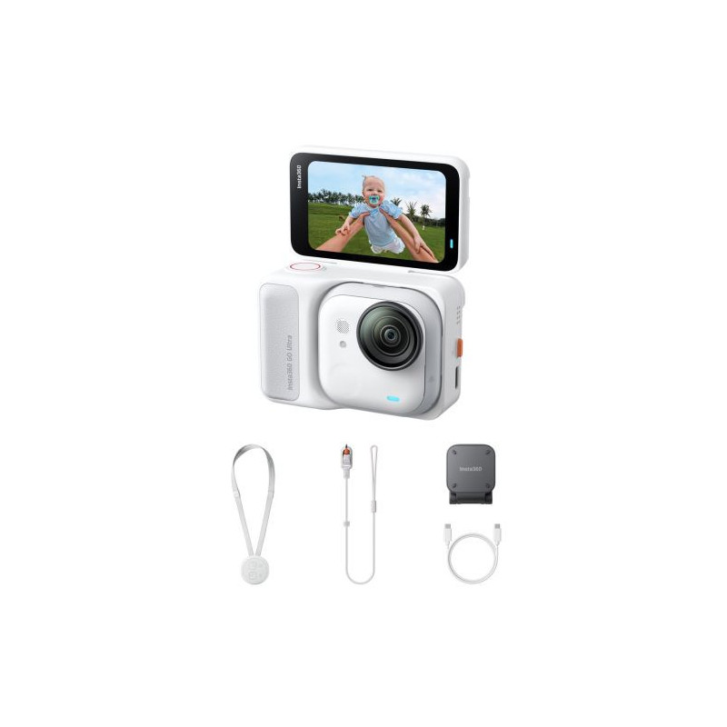 Insta360 GO Ultra Action Camera 4K Standard Bundle Arctic White EU