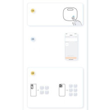 Baseus Home Intelligent T2 Pro Keychain Wireless Key and Other Object Finder BT 5.0 White (FMTP000002)
