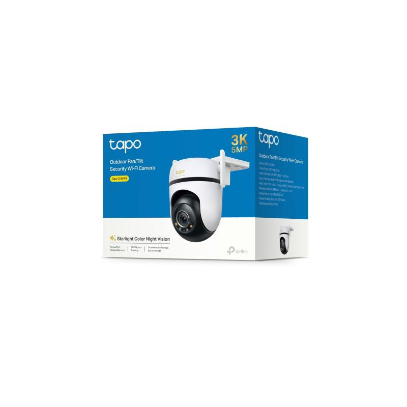 TP-Link Camera Tapo C530WS Wi-Fi Outdoor Pan / Tilt Security 3K 5MP, Night Vision, White EU