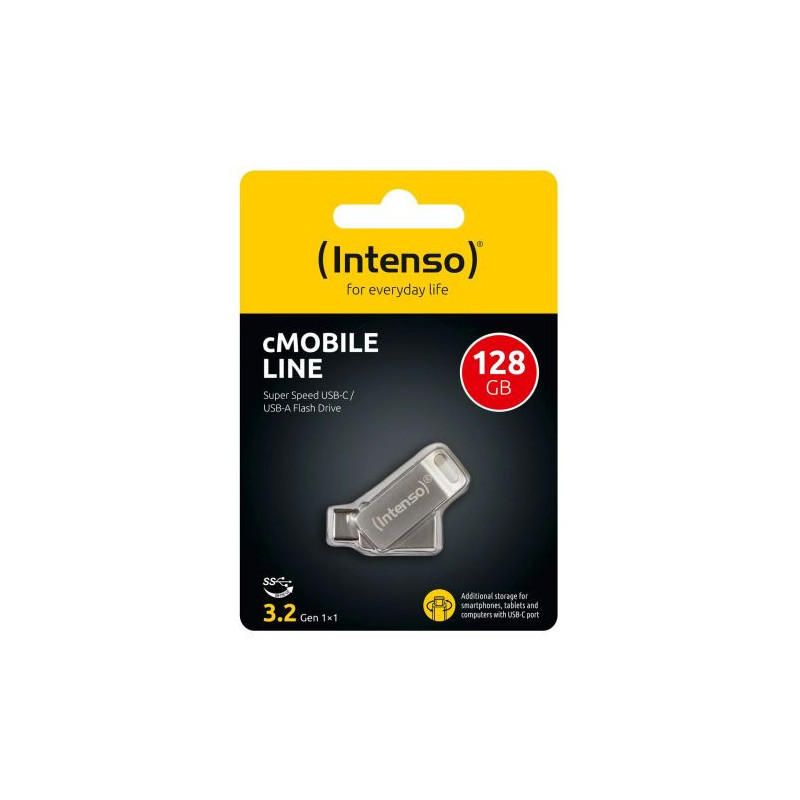 Intenso Pendrive 128GB cMobile Line USB 3.2, Silver EU (3536491)