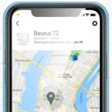 Baseus Home Intelligent T2 keychain mini wireless key and other object finder white (ZLFDQT2-02)