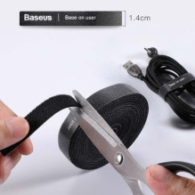 Baseus Tool Rainbow Circle hook and loop Straps / Velcro tape velcro cable organizer 1m Black (ACMGT-E01) Baseus Tool Rainbow Circle hook and loop Straps / Velcro tape velcro cable organizer 1m Black (ACMGT-E01)