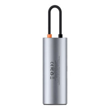 Baseus HUB Metal Gleam series 7-in-1 Multifunctional (Type-C to 2x USB 3.0, PD 100W / HDMI 4K 30Hz / RJ45 1Gbps, Type-C 