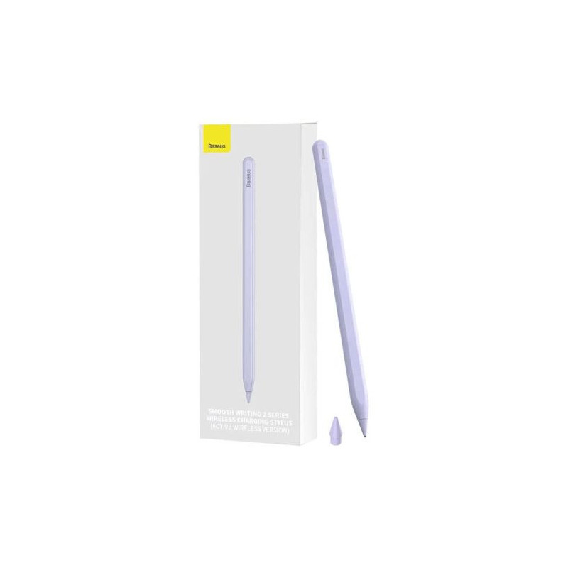 Baseus Tablet Tool Active Stylus Pen Smooth Wtiting 2 Wireless Charging with LED Indicator + Active Replaceable Tip for 
