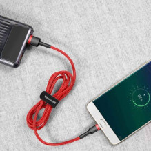 Baseus Micro USB Cafule Cable 2.4A 1m Red + Red (CAMKLF-B09) Baseus Micro USB Cafule Cable 2.4A 1m Red + Red (CAMKLF-B09)