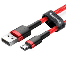 Baseus Micro USB Cafule Cable 2.4A 1m Red + Red (CAMKLF-B09) Baseus Micro USB Cafule Cable 2.4A 1m Red + Red (CAMKLF-B09)