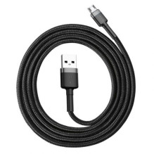 Baseus Micro USB Cafule Cable 2.4A 1m Gray + Black (CAMKLF-BG1) Baseus Micro USB Cafule Cable 2.4A 1m Gray + Black (CAMKLF-BG1)