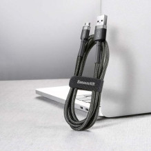 Baseus Micro USB Cafule Cable 2.4A 1m Gray + Black (CAMKLF-BG1) Baseus Micro USB Cafule Cable 2.4A 1m Gray + Black (CAMKLF-BG1)