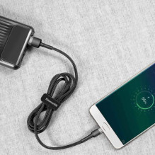 Baseus Micro USB Cafule Cable 1.5A 2m Gray + Black (CAMKLF-CG1) Baseus Micro USB Cafule Cable 1.5A 2m Gray + Black (CAMKLF-CG1)
