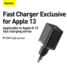 Baseus Travel Charger Super Si 1C Quick Charger 25W EU Black (CCSP020101) Baseus Travel Charger Super Si 1C Quick Charger 25W EU Black (CCSP020101)