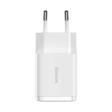 Baseus Travel Charger Compact wall Charger U+U, 10.5W EU White (CCXJ010202) Baseus Travel Charger Compact wall Charger U+U, 10.5W EU White (CCXJ010202)