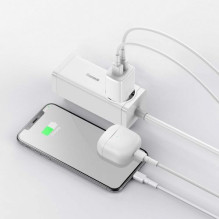 Baseus Travel Charger Compact wall Charger U+U, 10.5W EU White (CCXJ010202) Baseus Travel Charger Compact wall Charger U+U, 10.5W EU White (CCXJ010202)