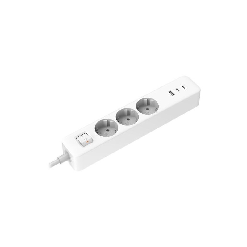 Xiaomi Power Strip 2C1A (3 outlet, 2 USB, 1 Type-C) 1.4m, White EU BHR07UKEU