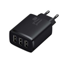 Baseus Travel Charger Compact wall Charger U+U+U, 17W EU black (CCXJ020101) Baseus Travel Charger Compact wall Charger U+U+U, 17W EU black (CCXJ020101)