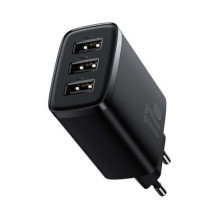 Baseus Travel Charger Compact wall Charger U+U+U, 17W EU black (CCXJ020101) Baseus Travel Charger Compact wall Charger U+U+U, 17W EU black (CCXJ020101)