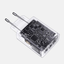 Baseus Travel Charger Compact wall Charger U+U+U, 17W EU black (CCXJ020101) Baseus Travel Charger Compact wall Charger U+U+U, 17W EU black (CCXJ020101)