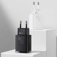 Baseus Travel Charger Compact Quick Charger U+C 20W EU Black (CCXJ-B01) Baseus Travel Charger Compact Quick Charger U+C 20W EU Black (CCXJ-B01)