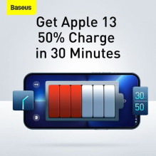 Baseus Travel Charger Compact Quick Charger U+U+C PD3.0, QC 3.0 30W EU Black (CCXJ-E01)