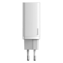 Baseus Travel Charger GaN2 Lite Quick Charger C+U QC 3.0 PD 3.0 65W EU White (CCGAN2L-B02) Baseus Travel Charger GaN2 Lite Quick Charger C+U QC 3.0 PD 3.0 65W EU White (CCGAN2L-B02)