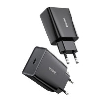 Baseus Travel Charger Speed Mini 1C Quick Charger 20W EU Black (CCFS-SN01) Baseus Travel Charger Speed Mini 1C Quick Charger 20W EU Black (CCFS-SN01)