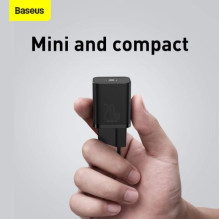 Baseus Travel Charger set Super Si 1C PD Fast charger 20W EU Black (CCSUP-B01) Baseus Travel Charger set Super Si 1C PD Fast charger 20W EU Black (CCSUP-B01)
