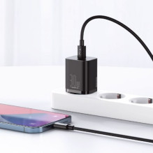 Baseus Travel Charger Super Si 1C Quick Charger PD 30W EU Black (CCSUP-J01) Baseus Travel Charger Super Si 1C Quick Charger PD 30W EU Black (CCSUP-J01)