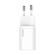 Baseus Travel Charger set Super Si 1C PD Fast charger 20W EU White (CCSUP-B02) Baseus Travel Charger set Super Si 1C PD Fast charger 20W EU White (CCSUP-B02)
