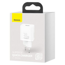 Baseus Travel Charger Super Si 1C Quick Charger PD 30W EU White (CCSUP-J02) Baseus Travel Charger Super Si 1C Quick Charger PD 30W EU White (CCSUP-J02)