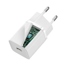 Baseus Travel Charger Super Si 1C Quick Charger PD 30W EU White (CCSUP-J02) Baseus Travel Charger Super Si 1C Quick Charger PD 30W EU White (CCSUP-J02)