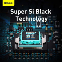 Baseus Travel Charger set Super Si 1C QC (With Mini Black Cable Type-C to Type-C 3A 1m) 25W EU Black (TZCCSUP-L01)