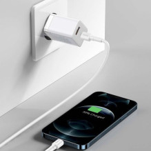 Baseus Travel Charger Super Si Pro mini Fast Charger, C+U, PD 3.0, QC 3.0 30W EU White (CCSUPP-E02) Baseus Travel Charger Super Si Pro mini Fast Charger, C+U, PD 3.0, QC 3.0 30W EU White (CCSUPP-E02)