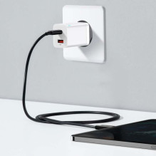 Baseus Travel Charger Super Si Pro mini Fast Charger, C+U, PD 3.0, QC 3.0 30W EU White (CCSUPP-E02) Baseus Travel Charger Super Si Pro mini Fast Charger, C+U, PD 3.0, QC 3.0 30W EU White (CCSUPP-E02)