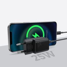 Joyroom Travel Charger Mini Type-C, PPS, PD 25W, Black EU (L-P251)