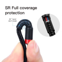 Baseus Type-C - Type-C cable Cafule PD2.0 60W Flash charging (20V 3A) 1m Black / Gray (CATKLF-H91) Baseus Type-C - Type-C cable Cafule PD2.0 60W Flash charging (20V 3A) 1m Black / Gray (CATKLF-H91)