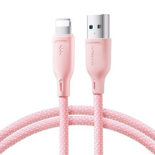 Joyroom USB - Lightning Cable Multi-Color Series A14, 480mb / s, 3A, 1.2m, Pink (SA34-AL3)