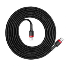 Baseus Type-C - Type-C cable Cafule PD2.0 60W Flash charging (20V 3A) 1m Black / Gray (CATKLF-H91) Baseus Type-C - Type-C cable Cafule PD2.0 60W Flash charging (20V 3A) 1m Black / Gray (CATKLF-H91)