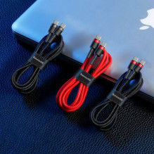 Baseus Type-C - Type-C cable Cafule PD2.0 60W Flash charging (20V 3A) 1m Black / Gray (CATKLF-H91) Baseus Type-C - Type-C cable Cafule PD2.0 60W Flash charging (20V 3A) 1m Black / Gray (CATKLF-H91)
