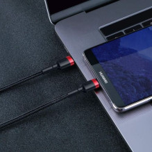 Baseus Type-C - Type-C cable Cafule PD2.0 60W Flash charging (20V 3A) 1m Black / Gray (CATKLF-H91) Baseus Type-C - Type-C cable Cafule PD2.0 60W Flash charging (20V 3A) 1m Black / Gray (CATKLF-H91)